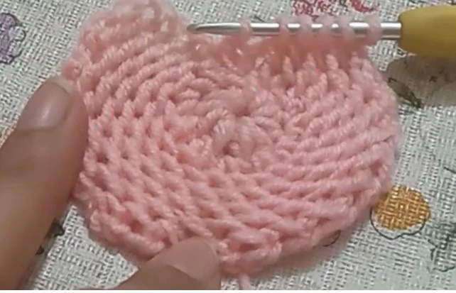 crochet Tunisian circle