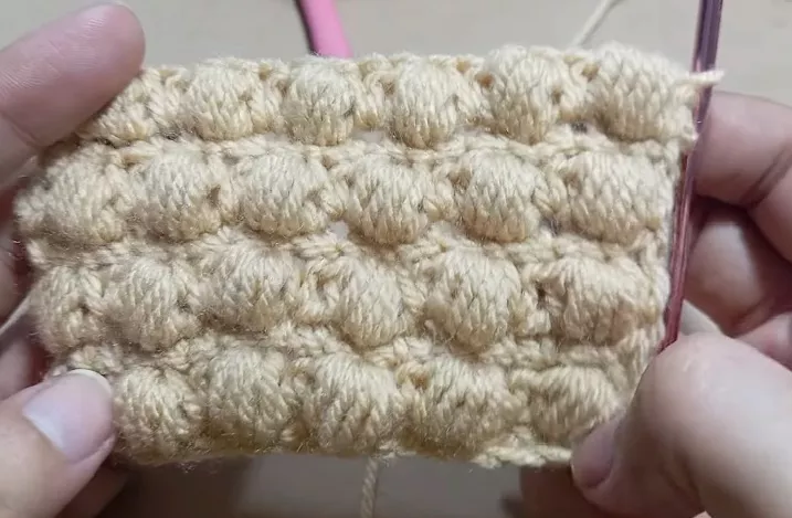 Puff Stitch with Single Crochet
