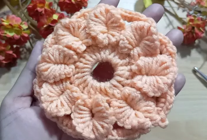 Crochet Flower Appliqué