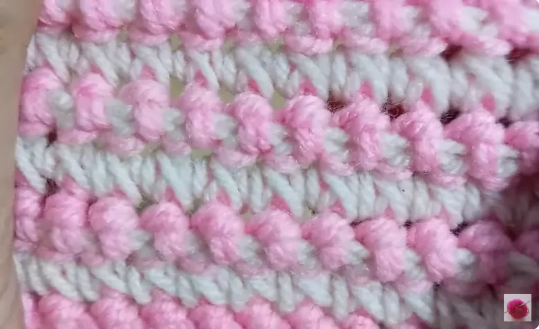 intricate 2-color stitch design