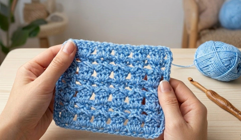 Crossed Double Crochet Stitch